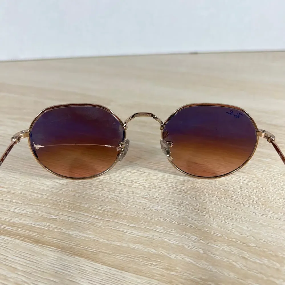 Ray-Ban RB3565 Jack 9035/A5 Sunglasses READ DESC Gold 51-20-145 Italy